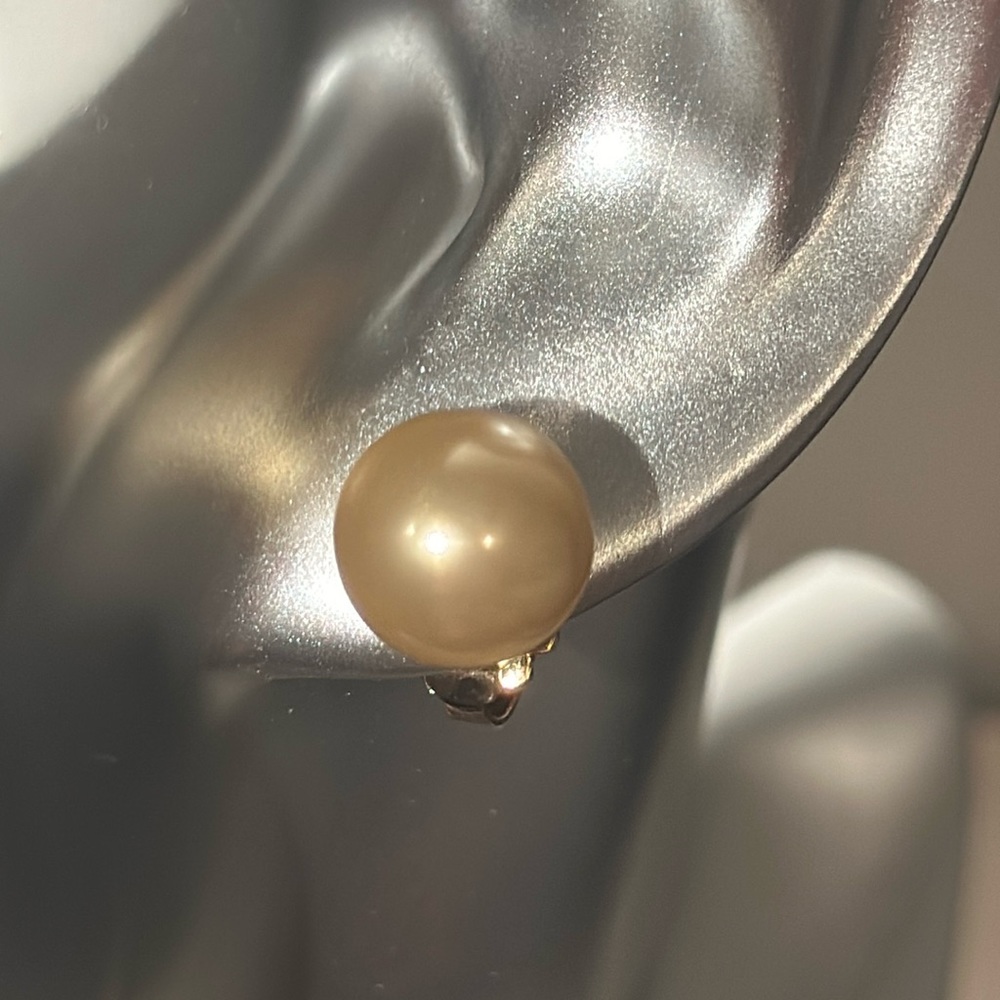 Majorca Pearls Gold over 925 Silver Earrings 12MM.